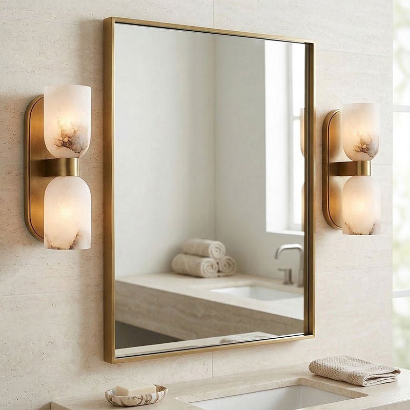 Alabaster Wall Sconce Bathroom — Wall Sconce | Maison Monashee — view 2
