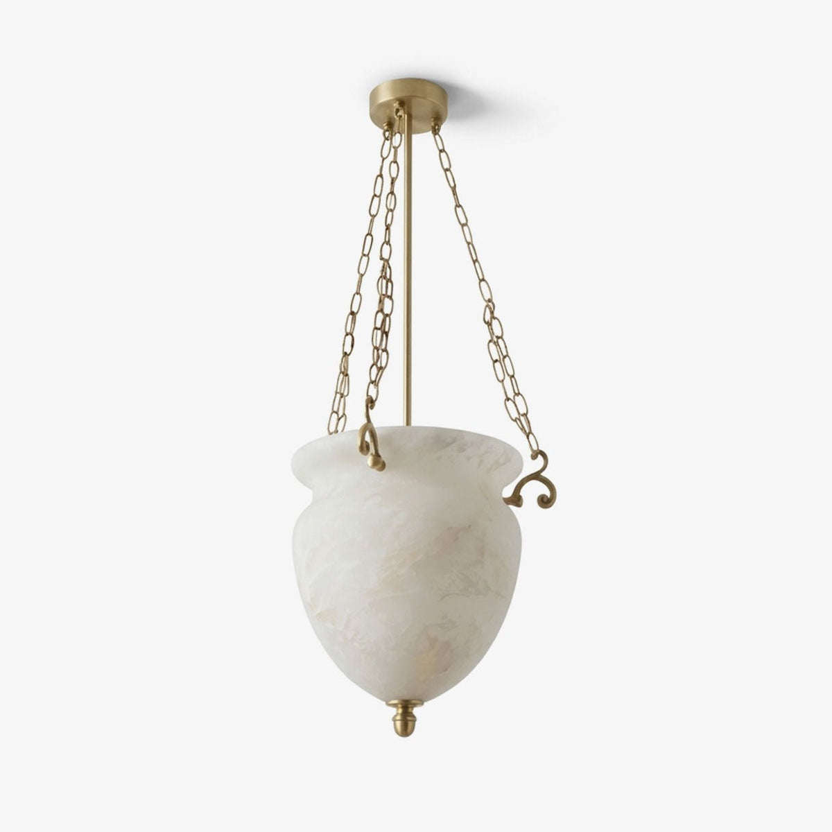 Vintage Alabaster Pendant Light — Pendant Light | Maison Monashee