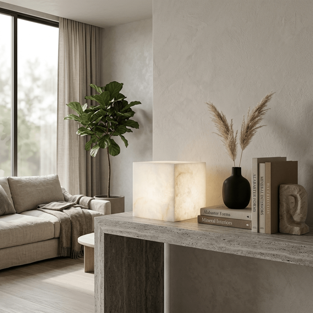 Alabaster Table Lamp — Table Lamp | Maison Monashee — view 5