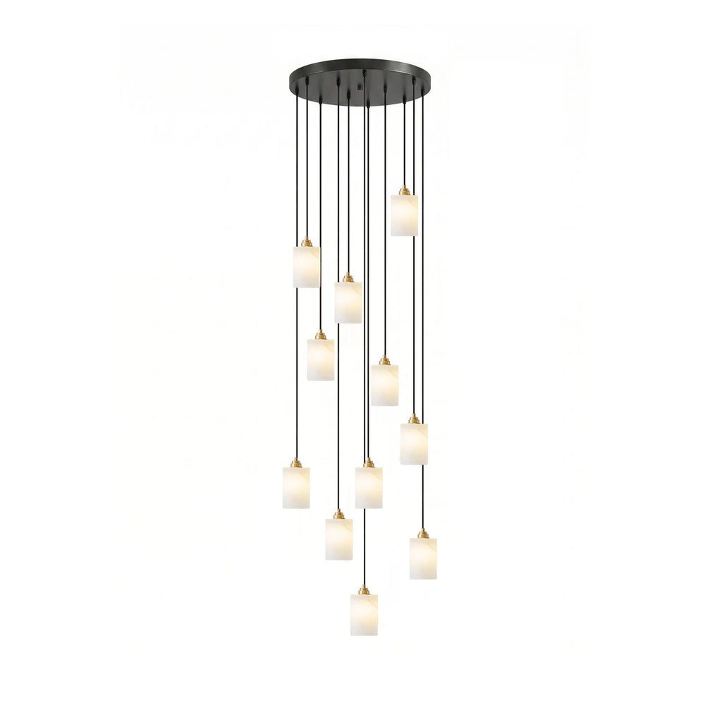 Black Stairwell Chandelier — Chandelier | Maison Monashee — view 9