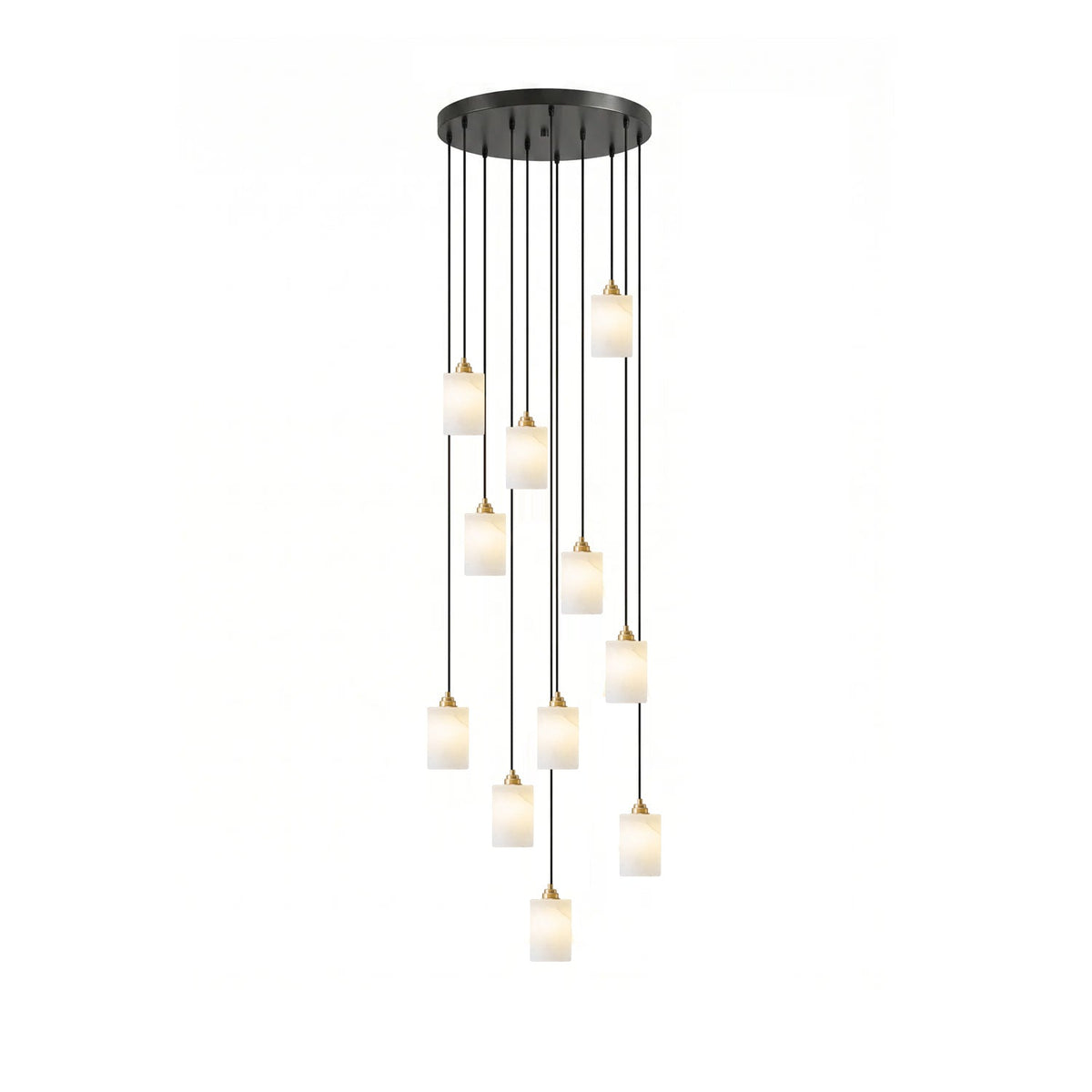 Black Stairwell Chandelier — Chandelier | Maison Monashee — view 9