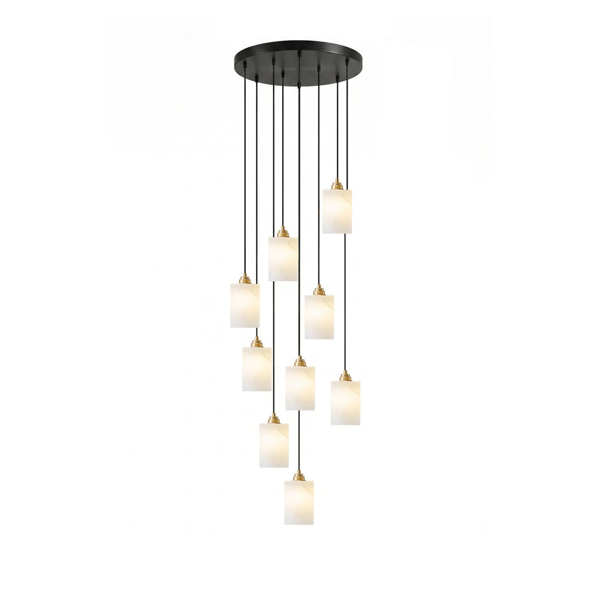 Black Stairwell Chandelier — Chandelier | Maison Monashee — view 10