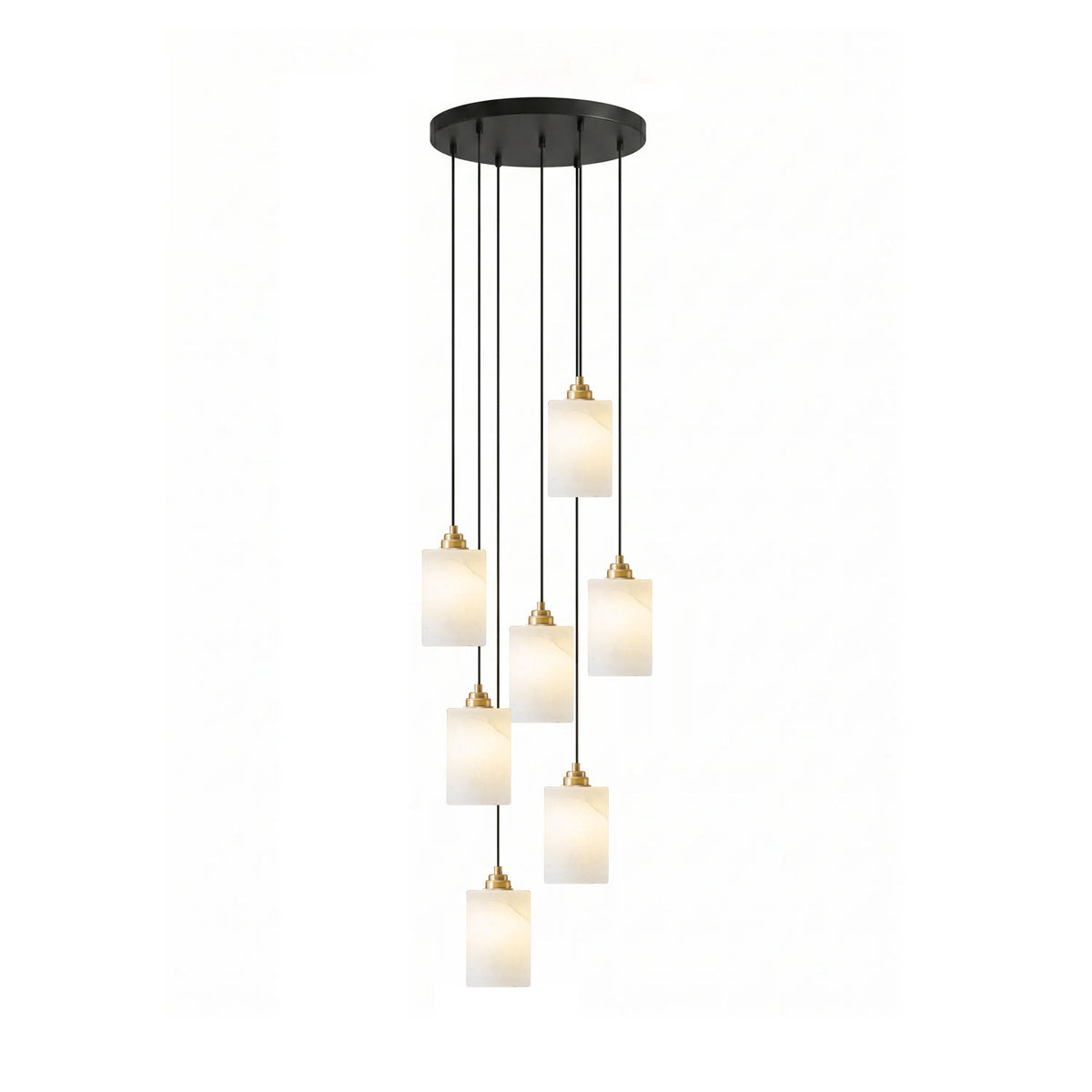 Black Stairwell Chandelier — Chandelier | Maison Monashee — view 11