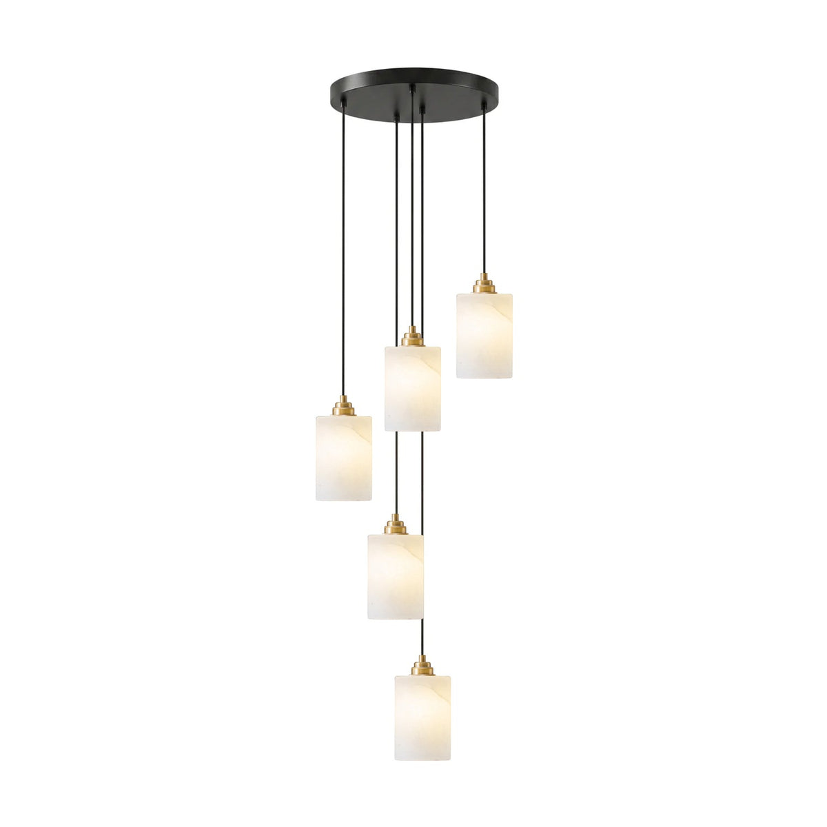 Black Stairwell Chandelier — Chandelier | Maison Monashee — view 12