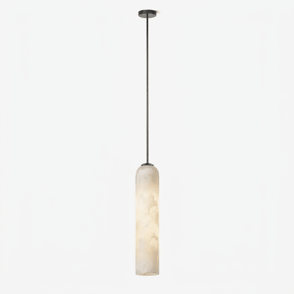 Alabaster Cylinder Pendant Light — Pendant Light | Maison Monashee — view 10
