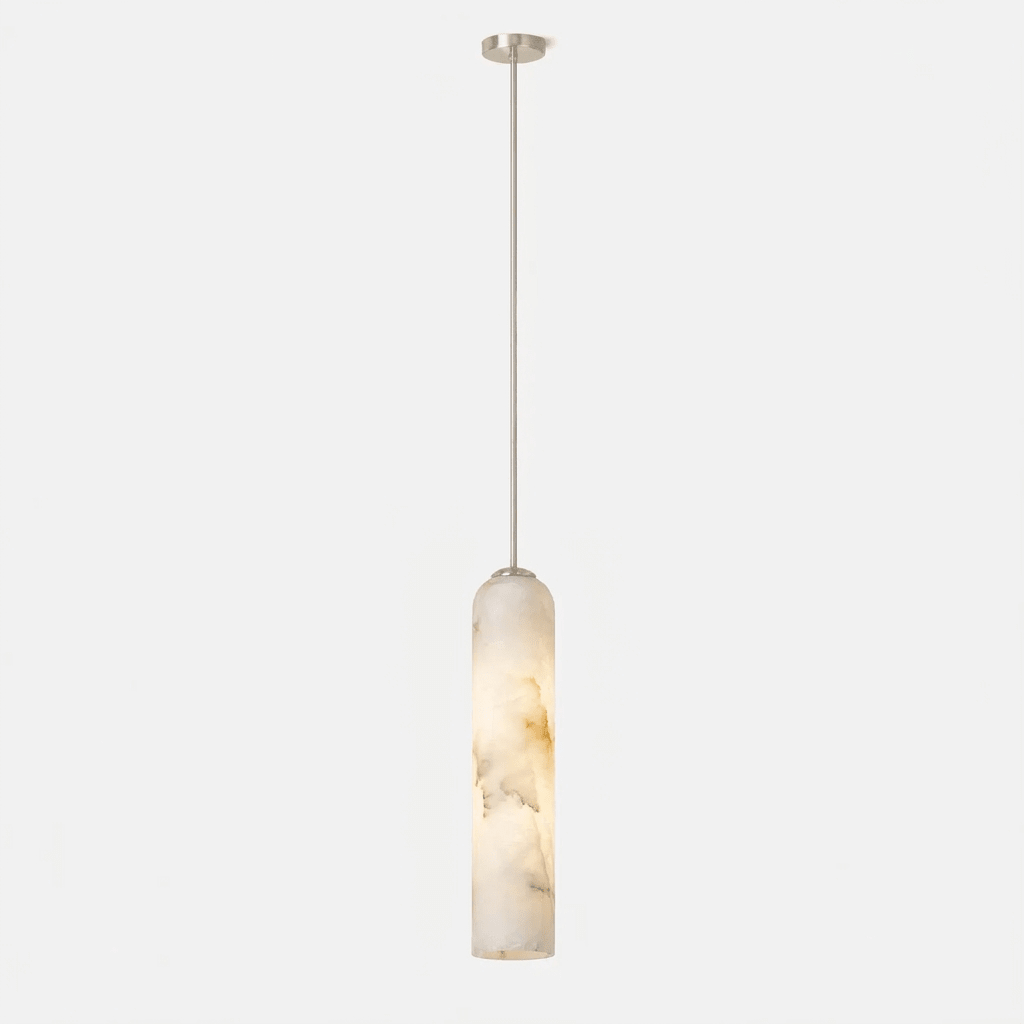 Alabaster Cylinder Pendant Light — Pendant Light | Maison Monashee — view 11