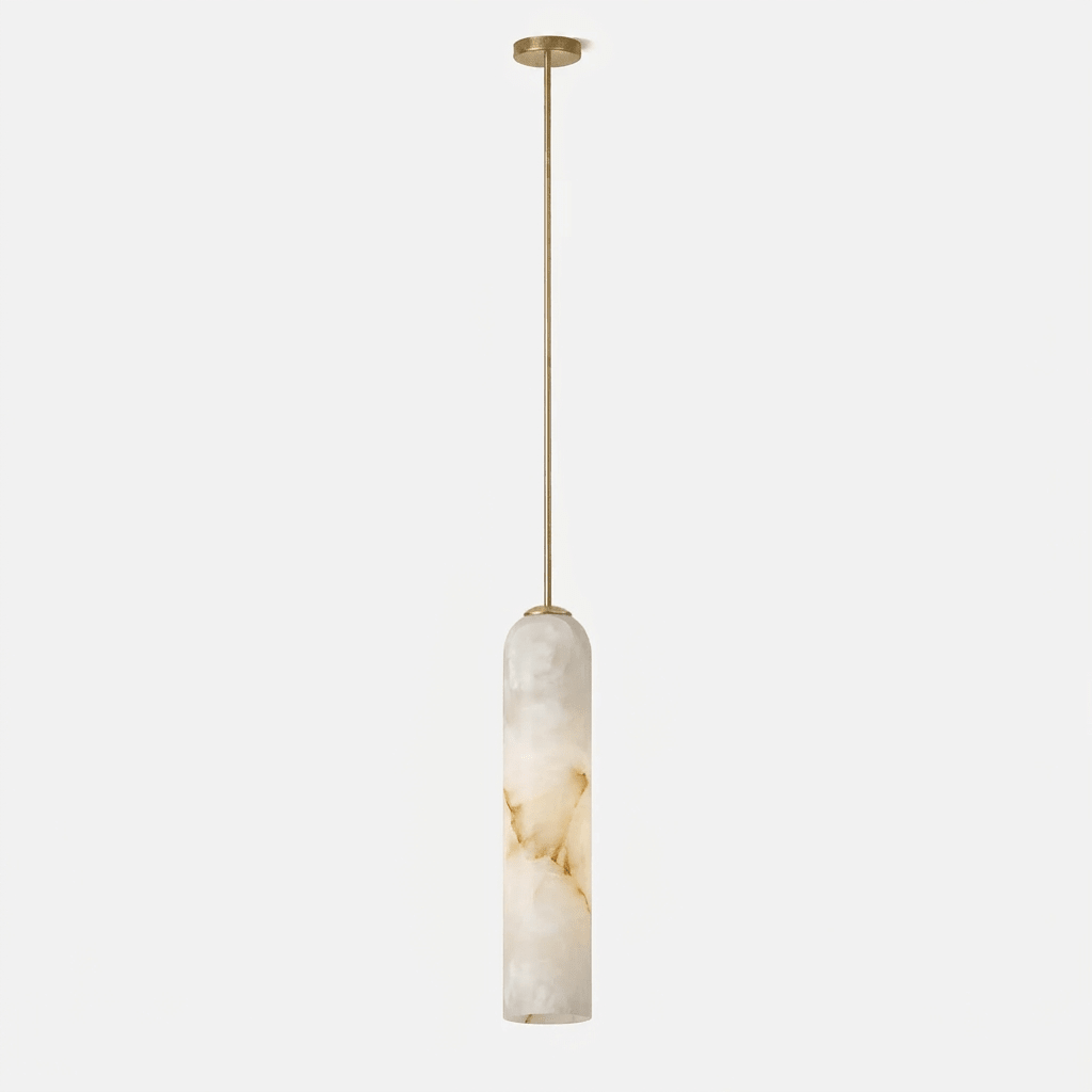 Alabaster Cylinder Pendant Light — Pendant Light | Maison Monashee — view 8