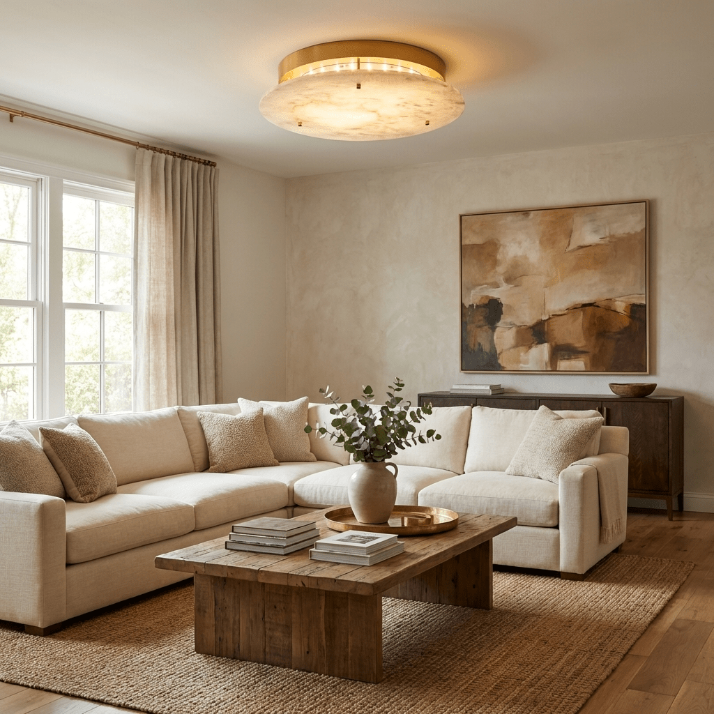 Flush Mount Disc Light — Ceiling Light | Maison Monashee — view 2