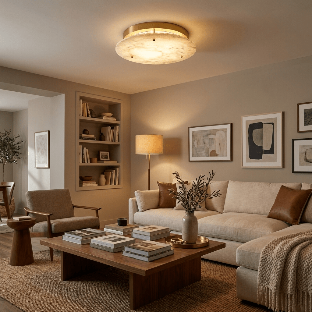Flush Mount Disc Light — Ceiling Light | Maison Monashee — view 3