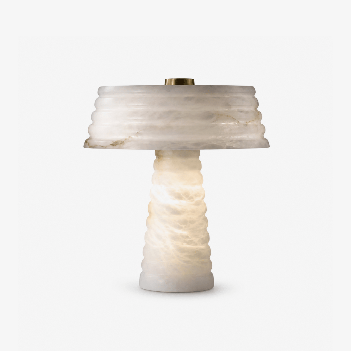 White Stone Table Lamp — Table Lamp | Maison Monashee