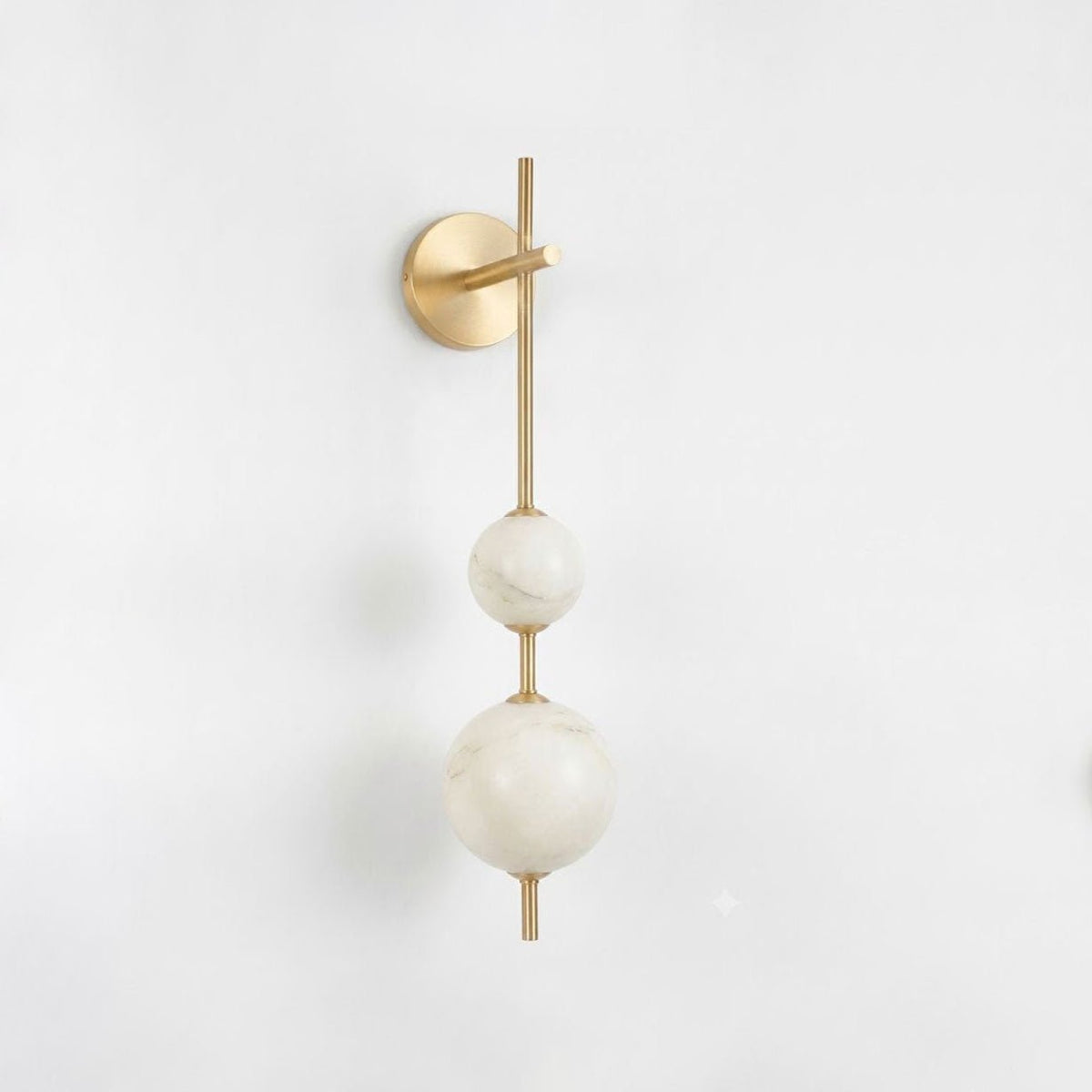 2 Light Brass Wall Sconce — Wall Sconce | Maison Monashee — view 9