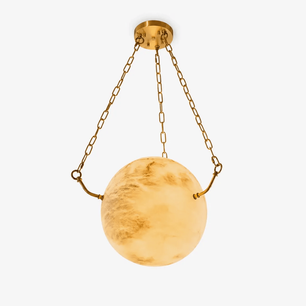 Alabaster Sphere Pendant Light — Pendant Light | Maison Monashee