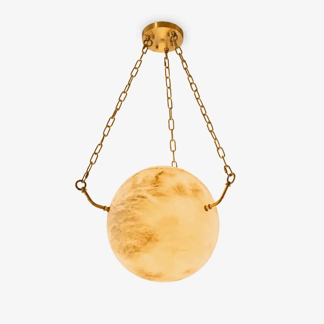 Alabaster Sphere Pendant Light — Pendant Light | Maison Monashee