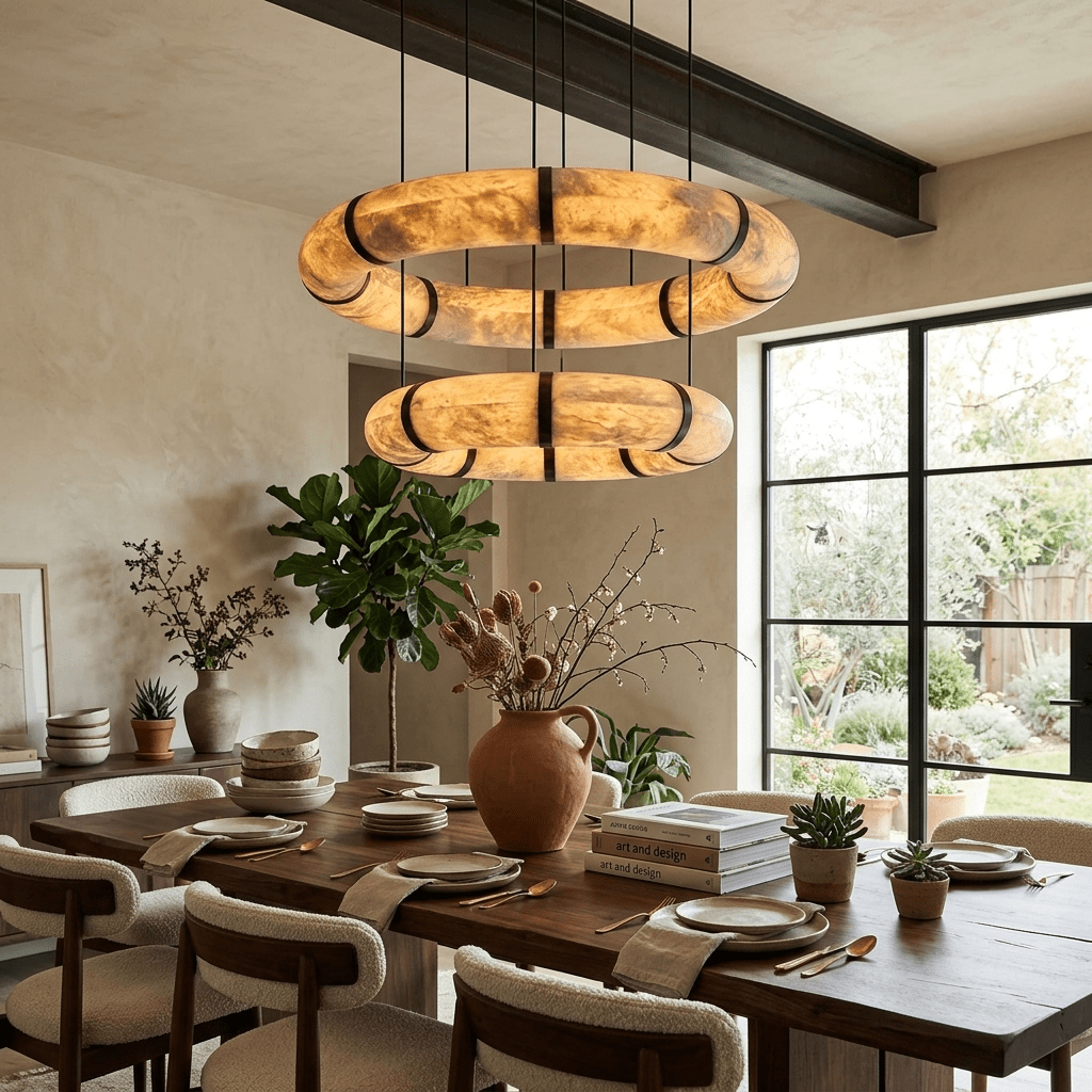 2 Ring Chandelier — Chandelier | Maison Monashee — view 3