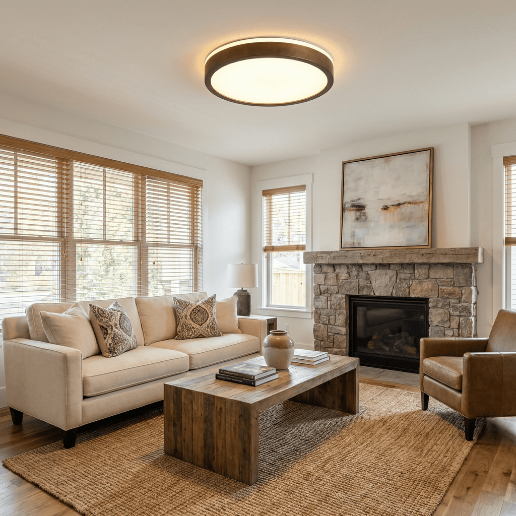 Wood Frame Light Fixture — Ceiling Light | Maison Monashee — view 2