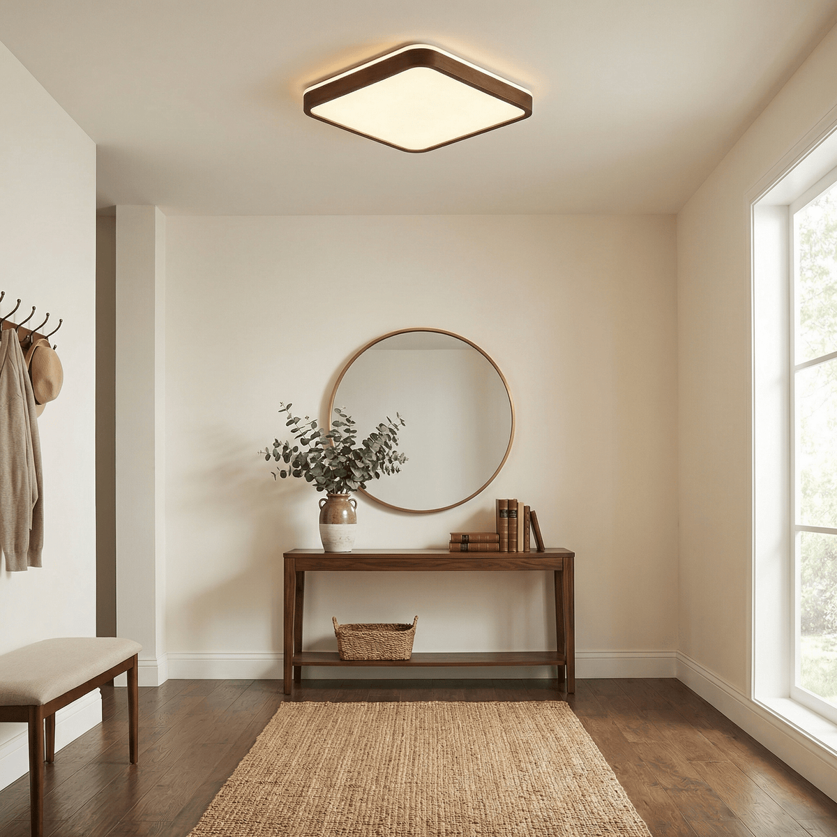 Wood Frame Light Fixture — Ceiling Light | Maison Monashee — view 3