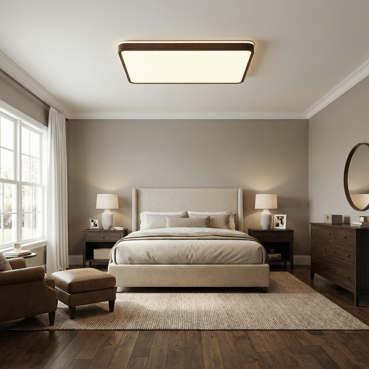 Wood Frame Light Fixture — Ceiling Light | Maison Monashee — view 5