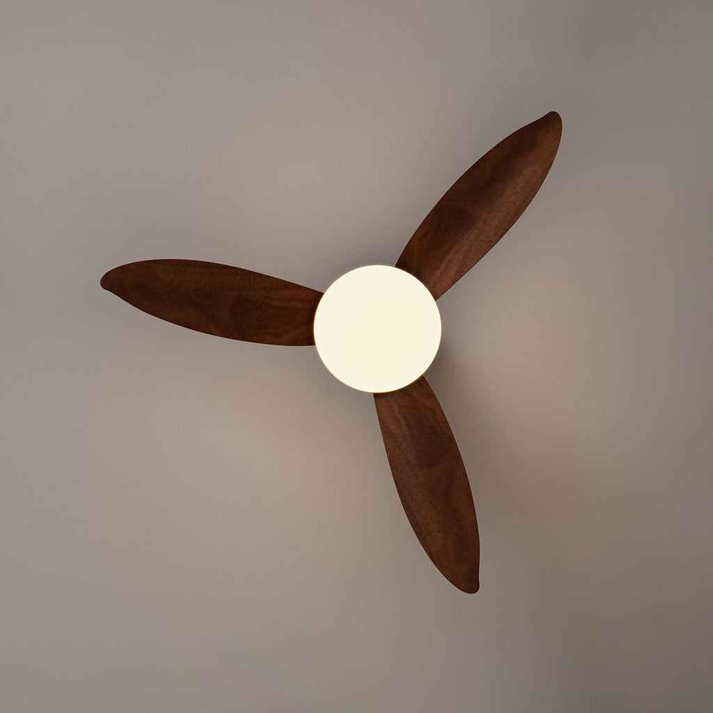 Black Flush Mount Ceiling Fan with Light — Ceiling Fan | Maison Monashee — view 17