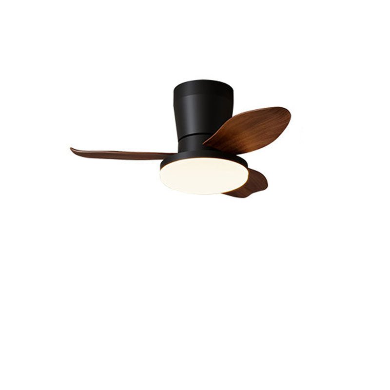 Black Flush Mount Ceiling Fan with Light — Ceiling Fan | Maison Monashee — view 18