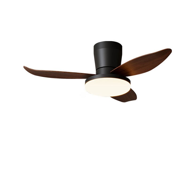 Black Flush Mount Ceiling Fan with Light — Ceiling Fan | Maison Monashee — view 19
