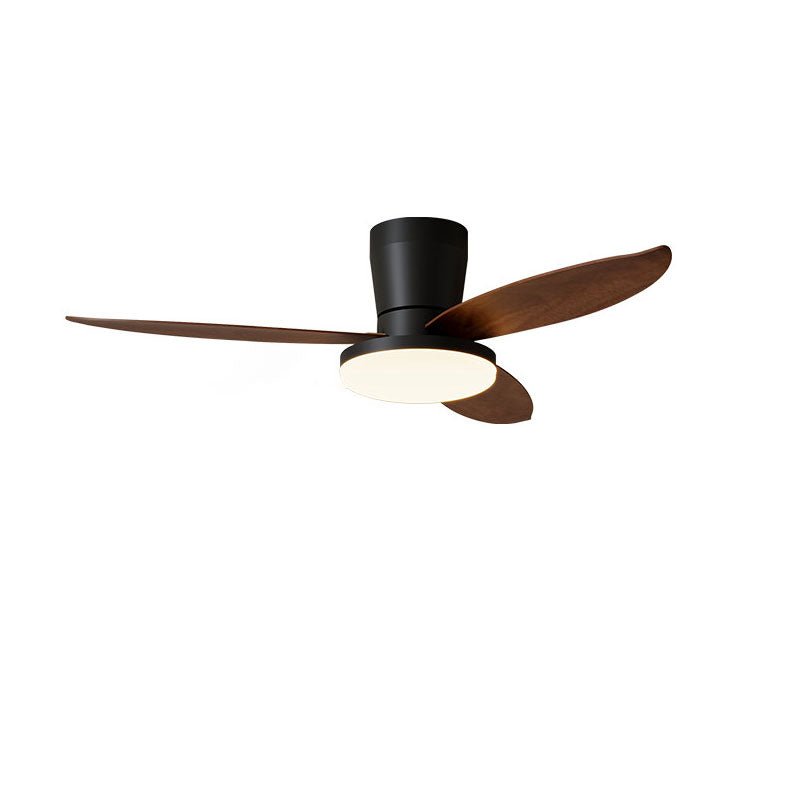 Black Flush Mount Ceiling Fan with Light — Ceiling Fan | Maison Monashee — view 20