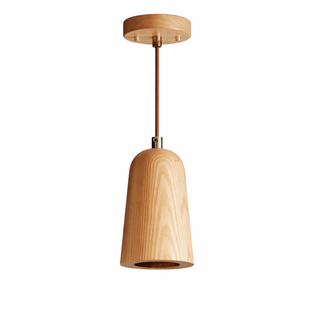 Small Wood Pendant Light — Pendant Light | Maison Monashee — view 6