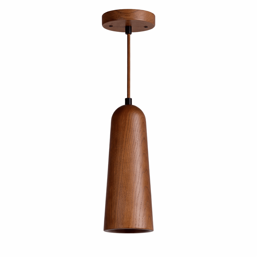 Small Wood Pendant Light — Pendant Light | Maison Monashee — view 7