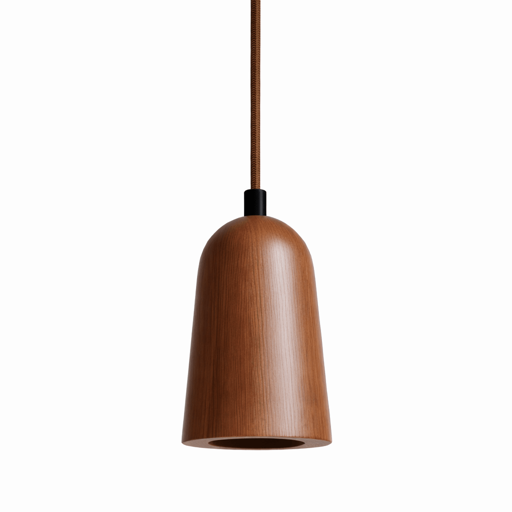 Small Wood Pendant Light — Pendant Light | Maison Monashee — view 10