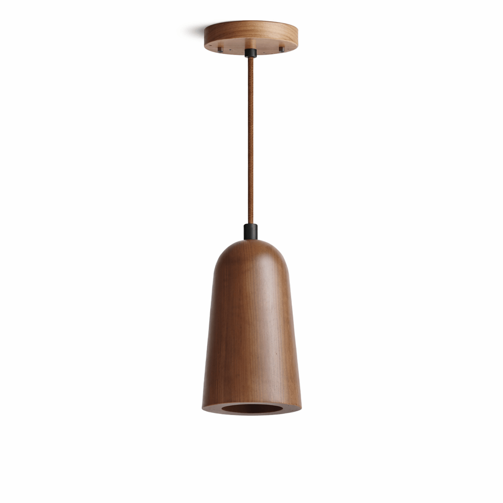 Small Wood Pendant Light — Pendant Light | Maison Monashee — view 8