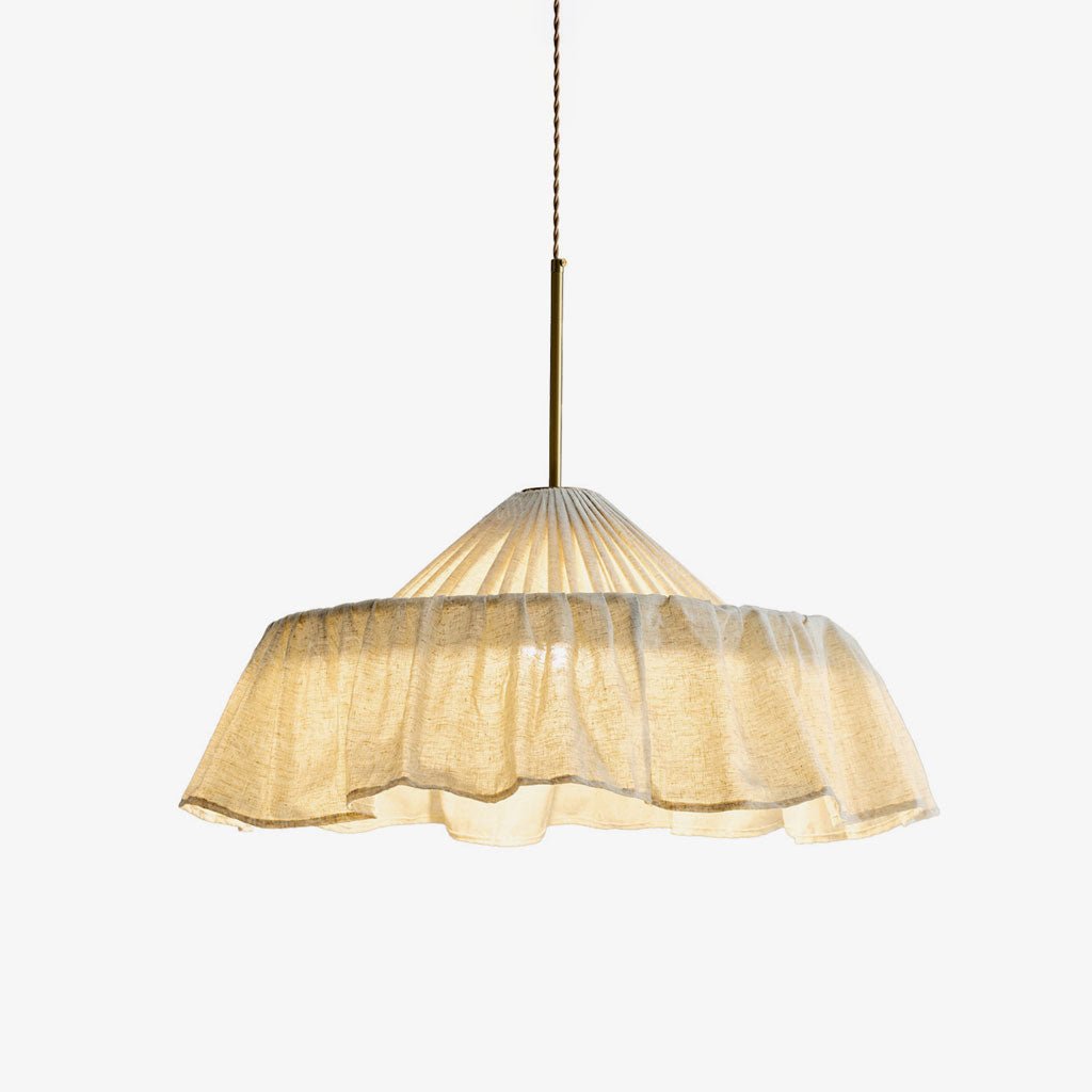 Pleated Linen Pendant Light — Pendant Light | Maison Monashee
