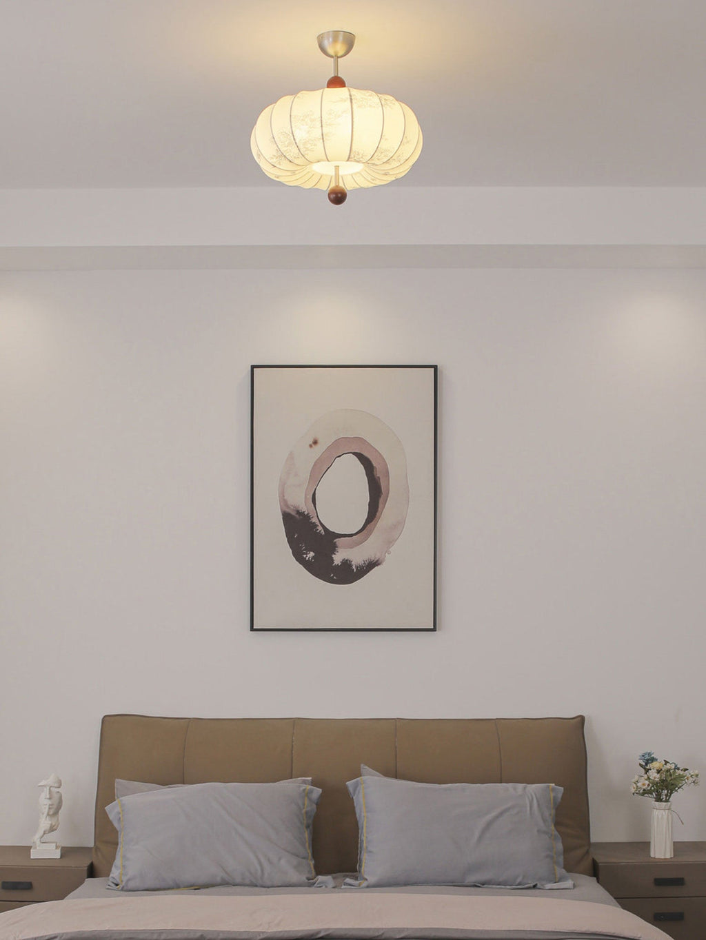 White Lantern Pendant Light — Pendant Light | Maison Monashee — view 15