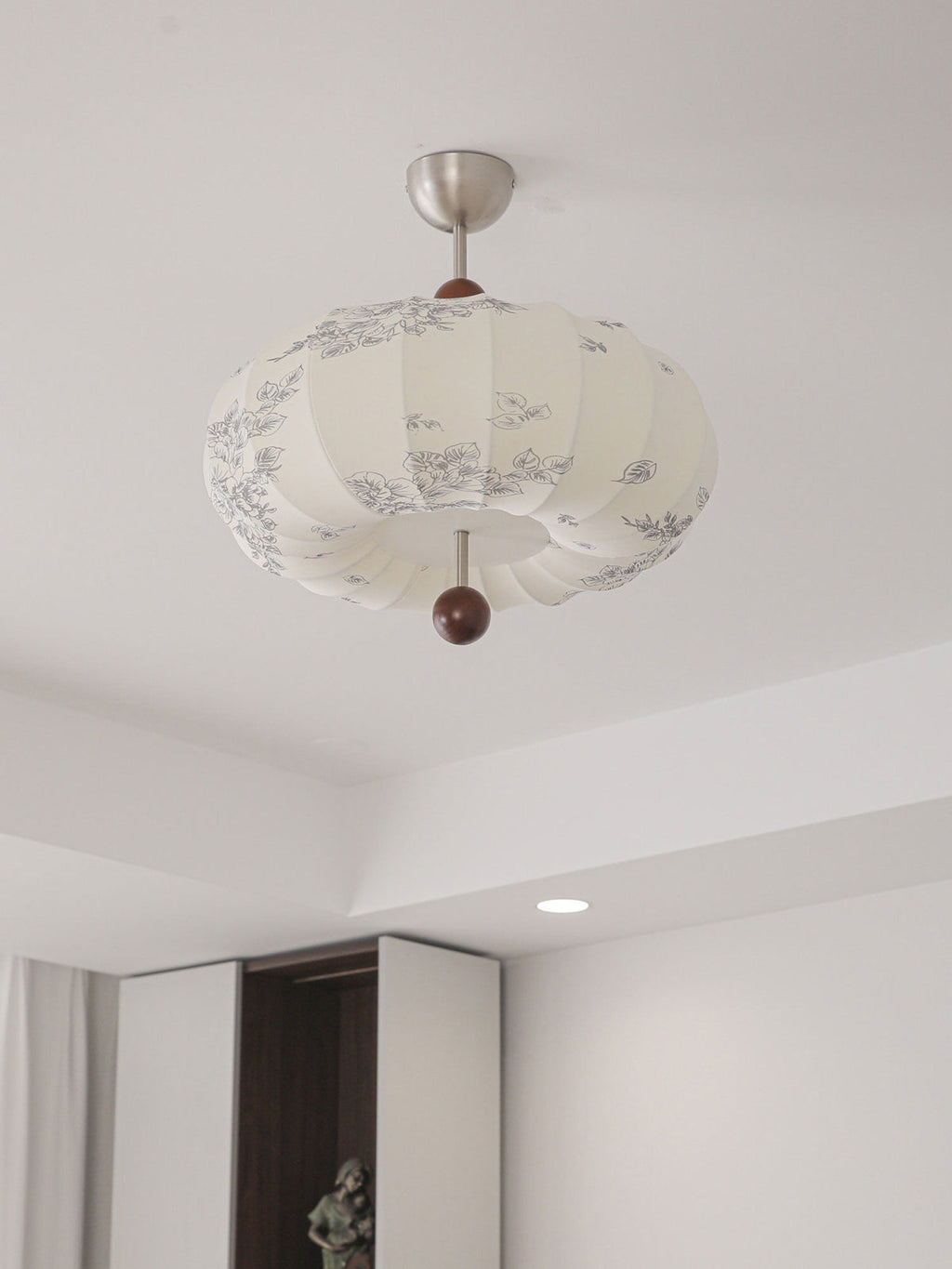 White Lantern Pendant Light — Pendant Light | Maison Monashee — view 7