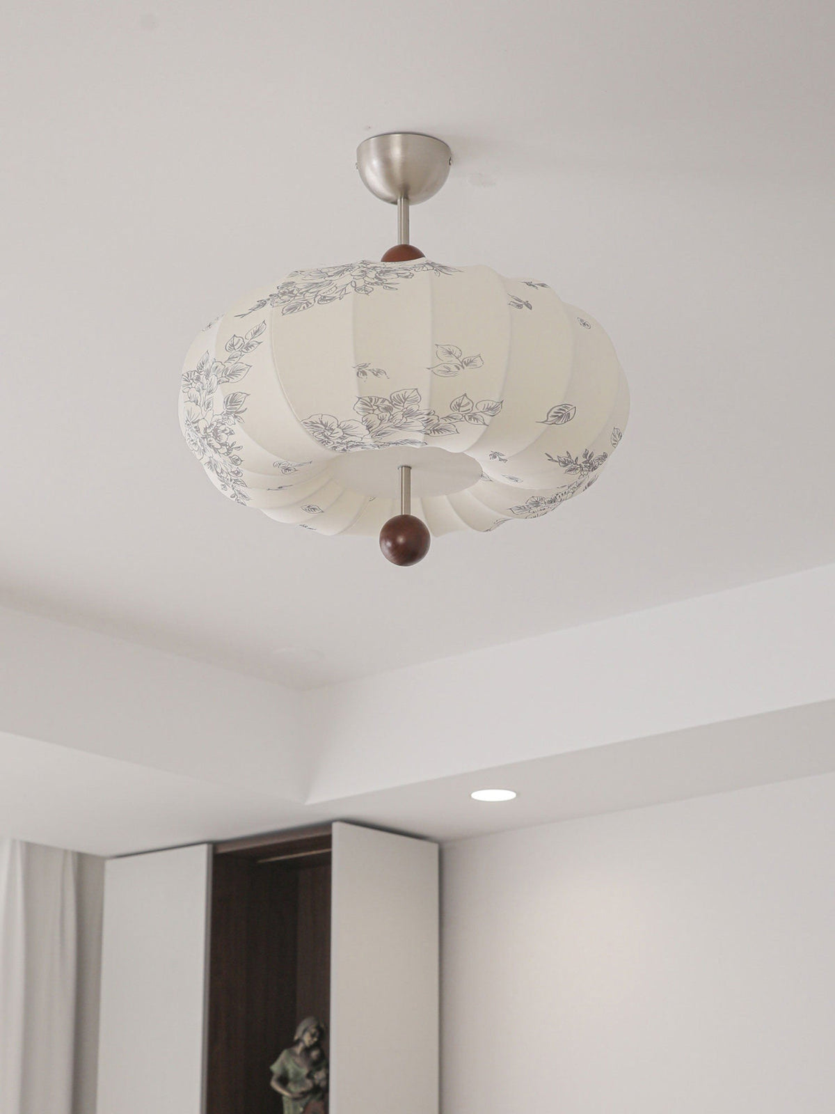 White Lantern Pendant Light — Pendant Light | Maison Monashee — view 7