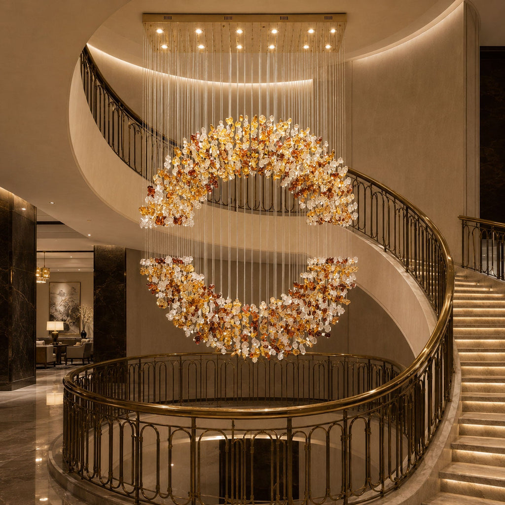 Crystal Halo Chandelier — Chandelier | Maison Monashee — view 8