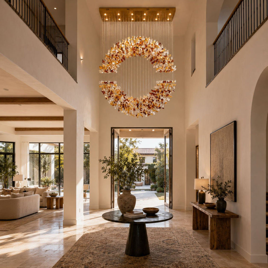 Crystal Halo Chandelier — Chandelier | Maison Monashee — view 9