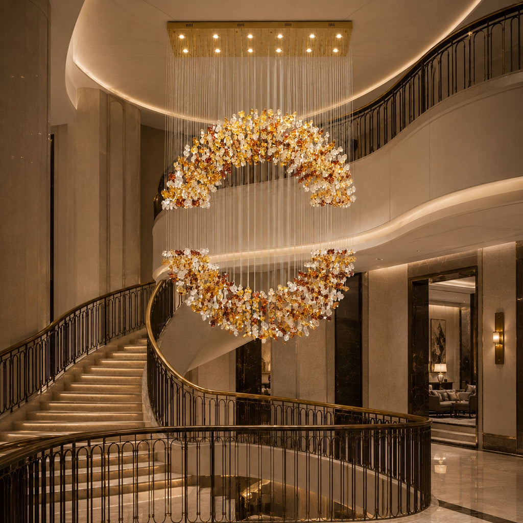 Crystal Halo Chandelier — Chandelier | Maison Monashee — view 10