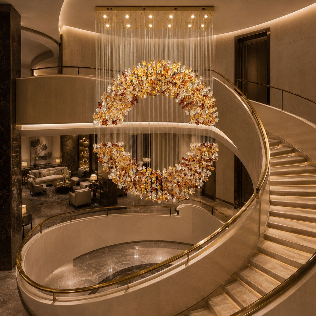 Crystal Halo Chandelier — Chandelier | Maison Monashee — view 7