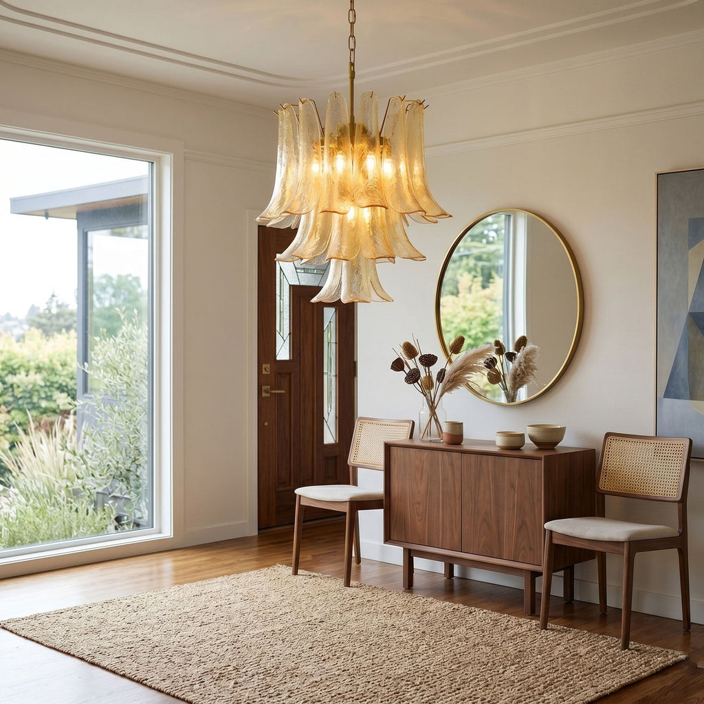 Organic Glass Chandelier — Chandelier | Maison Monashee — view 6