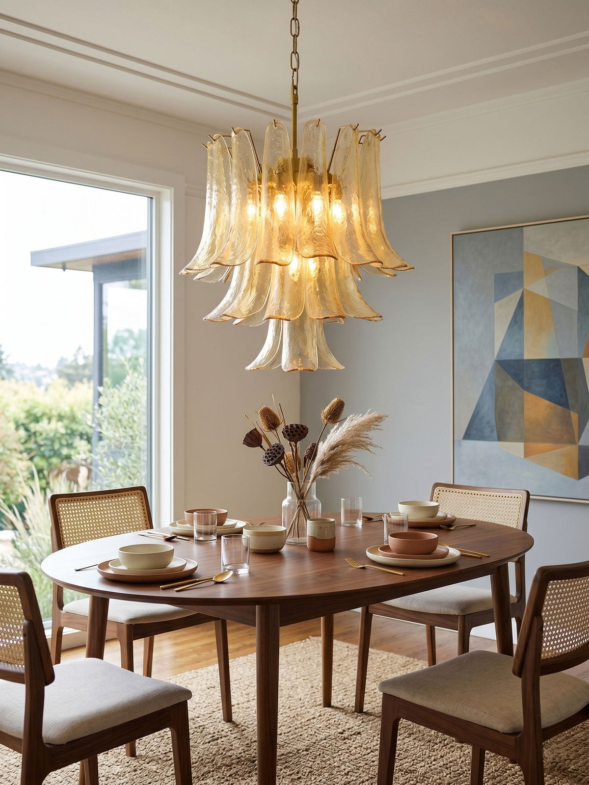 Organic Glass Chandelier — Chandelier | Maison Monashee — view 4
