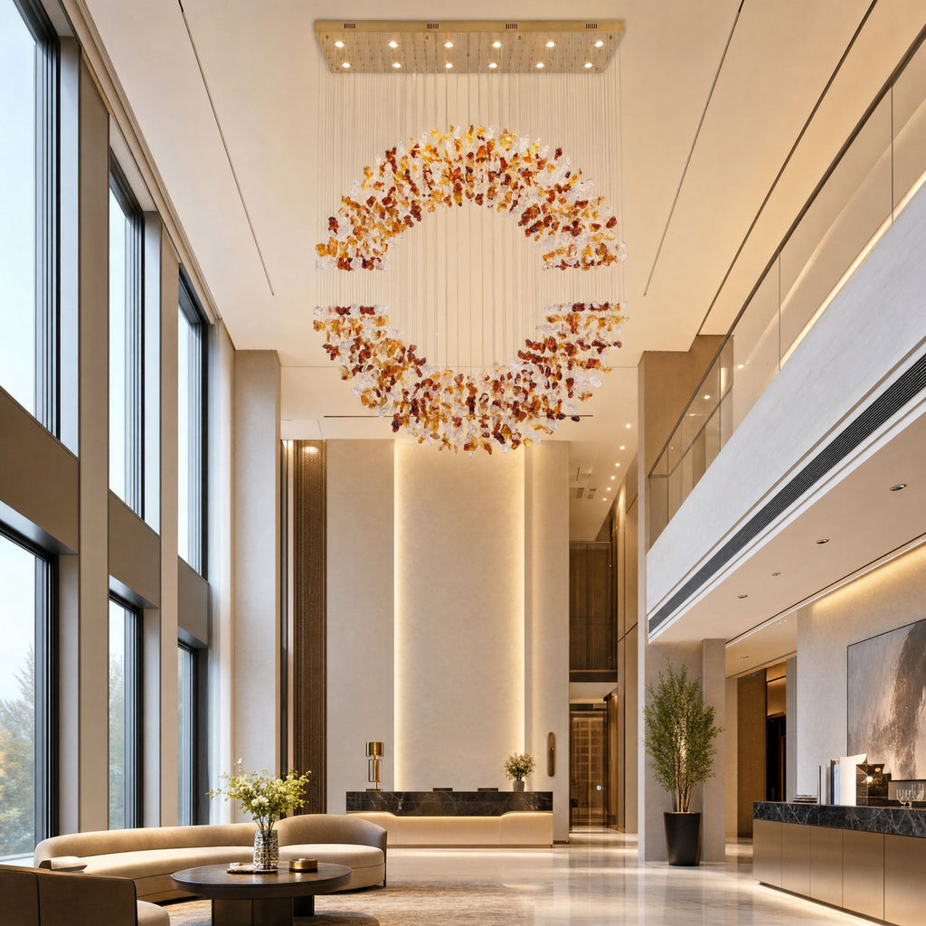 Crystal Halo Chandelier — Chandelier | Maison Monashee — view 5