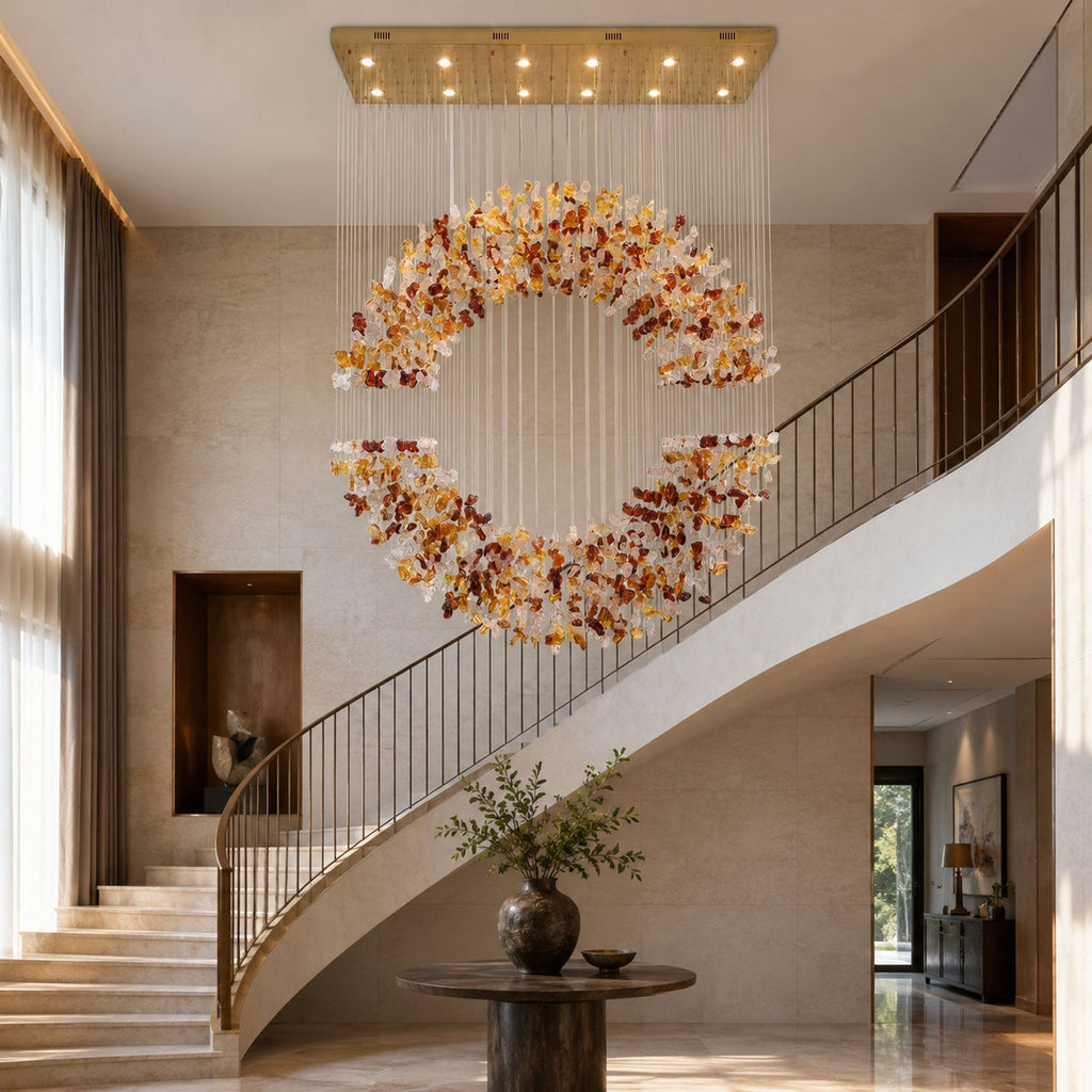 Crystal Halo Chandelier — Chandelier | Maison Monashee — view 6