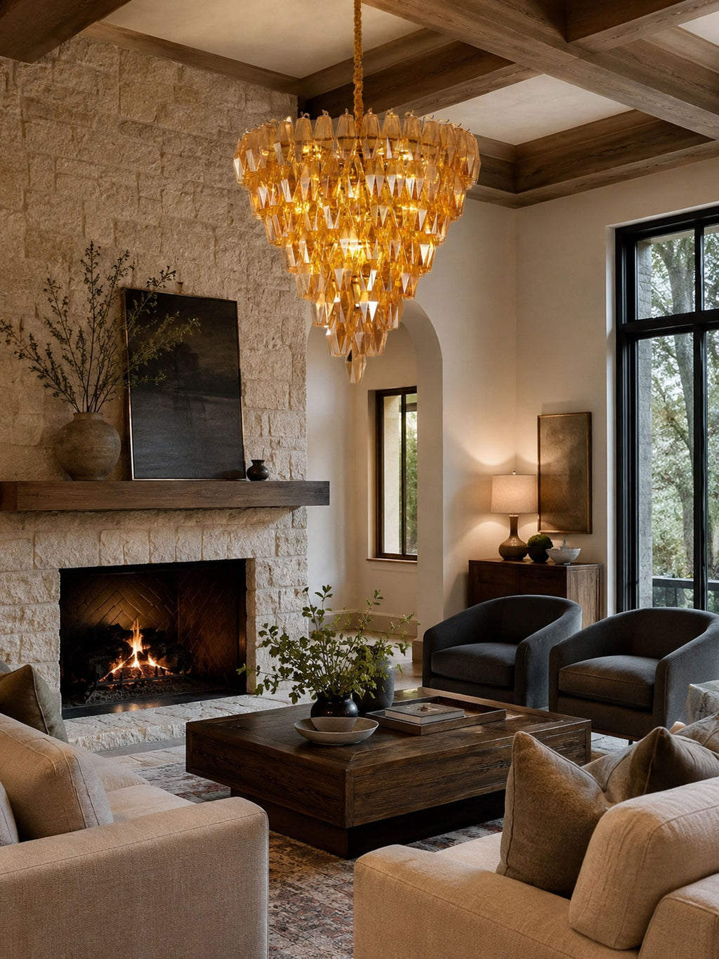 Large Empire Chandelier — Chandelier | Maison Monashee — view 3