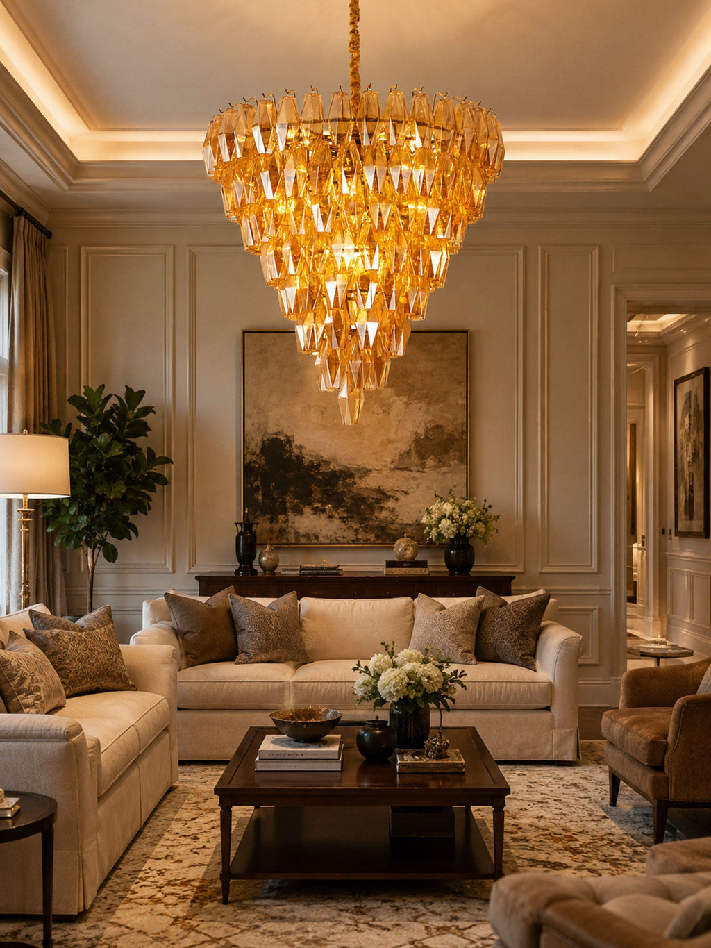 Large Empire Chandelier — Chandelier | Maison Monashee — view 4