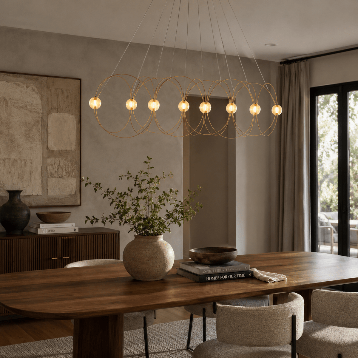 Amber Glass Chandelier Light — Chandelier | Maison Monashee — view 6