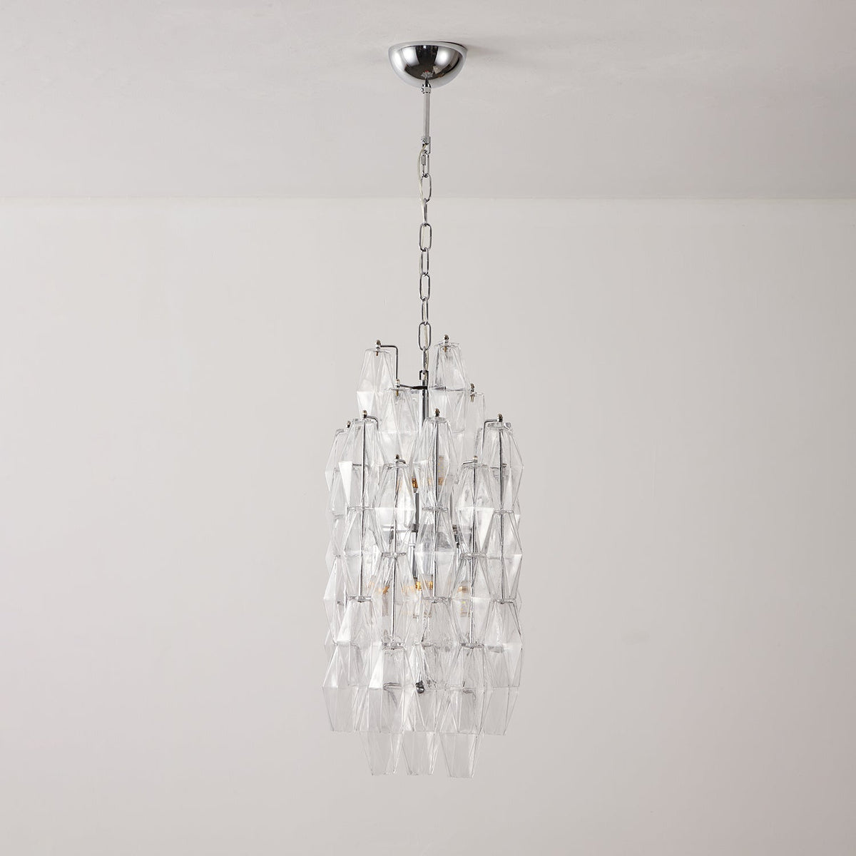 Rectangular Glass Chandelier — Chandelier | Maison Monashee — view 20