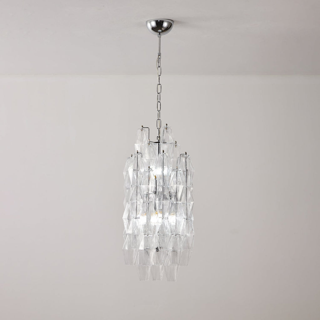 Rectangular Glass Chandelier — Chandelier | Maison Monashee — view 21