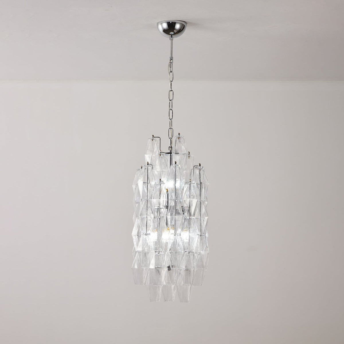 Rectangular Glass Chandelier — Chandelier | Maison Monashee — view 21