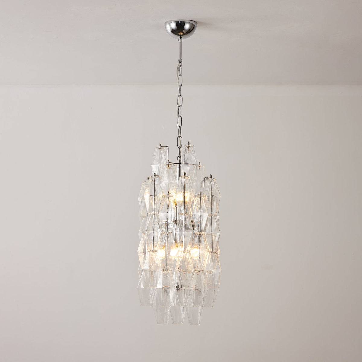 Rectangular Glass Chandelier — Chandelier | Maison Monashee — view 22