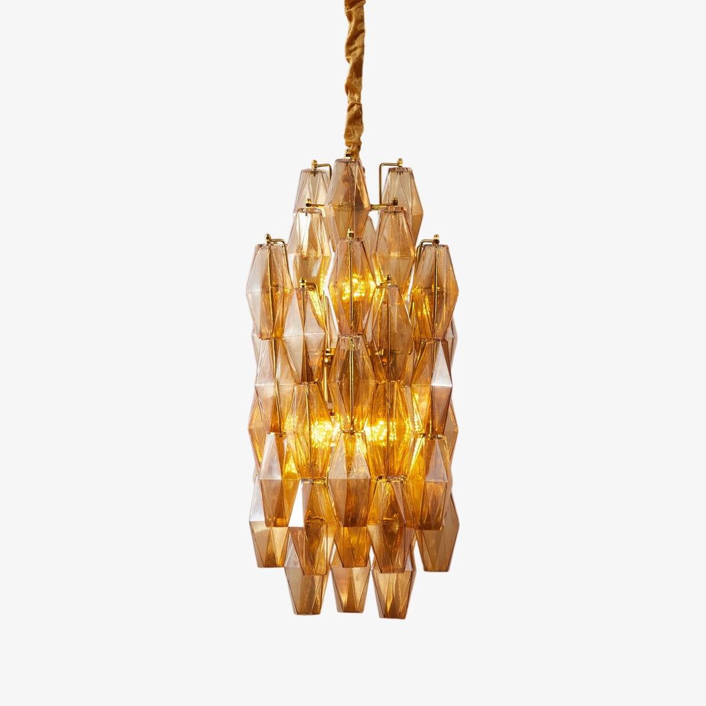 Rectangular Glass Chandelier — Chandelier | Maison Monashee