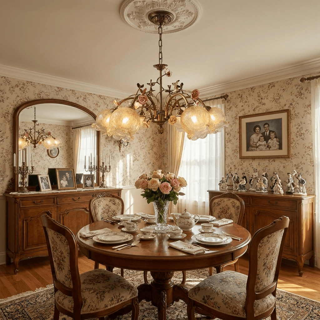 Brass Floral Chandelier — Chandelier | Maison Monashee — view 5